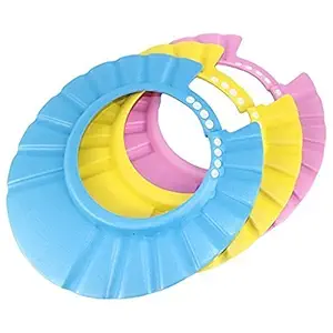 Dhruheer Baby Infant Kids Children Toddler Bath Shower Cap Wash Hair Ear Shield, Multi Colors