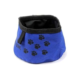INOlite Cuenco Plegable Plegable portátil del Agua de la Comida del Cuenco del Gato del Perro casero para el Viaje
