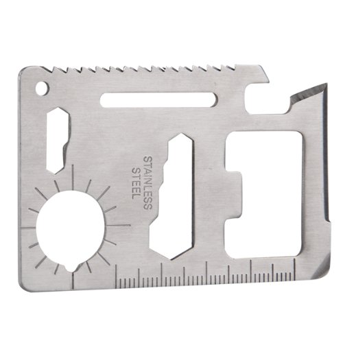 11in1 Powertool Mini Karte Werkzeug Edelstahl Überleben Multitool Säge Camping