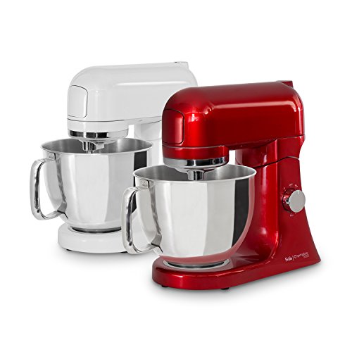 Vollmetall Küchenmaschine Frida 1000 W von Springlane Kitchen Ganzmetall-Rührmaschine mit 8 Geschwindigkeitsstufen und Pulse-Funktion inkl. Zubehör - 6
