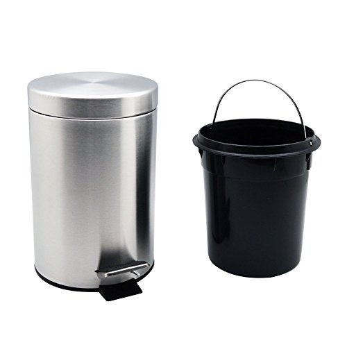 Badezimmer Treteimer mit Inneneimer – 3 Liter Abfalleimer – Mattes Finish - 3