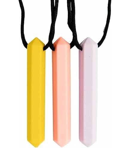 6pcs Collana Sensoriale Masticare Per Bambini Piccoli Con Autismo Bisogni Mordenti Bastone Gommoso Motorio Orale Giocattolo Dentiera