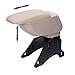 Produktbild ECD Germany Universal Mittelarmlehne Armlehne Lehne Beige Ablagebox Alu Leder Look mit Staufach Metallhalterung inkl. Montagesatz