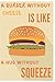 Produktbild A Burger Without Cheese Is Like A Hug Without Squeeze: Funny Quotes Hamburger Notebook/Journal for Adults/Children Fastfood Lovers to Writing (6x9 ... Blank Pages (BROWN&YELLOW&GREEN&PINK Pattern)