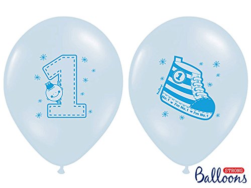 48-tlg. Partyset Mickey Baby 1. Geburtstag hellblau – für 8 Personen – Partygeschirr und Zubehör - 7