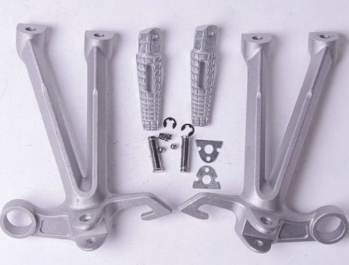 Motorcycle Parts 2PCS Rear Left&Right Passenger Footrests Foot Pegs Bracket Fit For Suzuki GSX-R1000 GSXR1000 2008