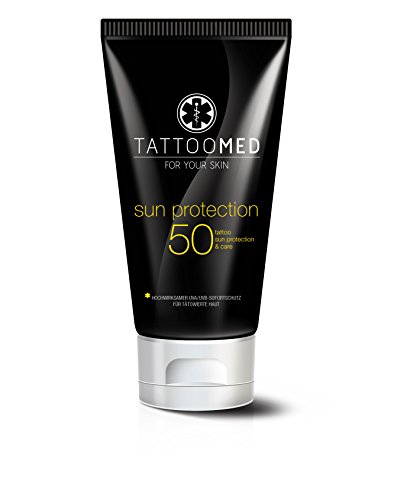 TattooMed Tattoo-Pflege für tätowierte Haut, Set mit Tattoo-Sonnenschutz/Farbschutz für Tattoos, Tattoo Pflege & After Sun Creme, 3er Pack - 3