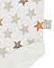 The Essential One - 3 Pack Baby Unisex Star Bodysuits Vests - Orange Beige - ESS141
