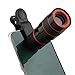 Produktbild I-Sonite (Schwarz 8X Zoom Universal Optische Lupe Teleskop Telefon-Kamera-Objektiv-Kit, Manueller Fokus Auch für Fit for ZTE Nubia Red Magic