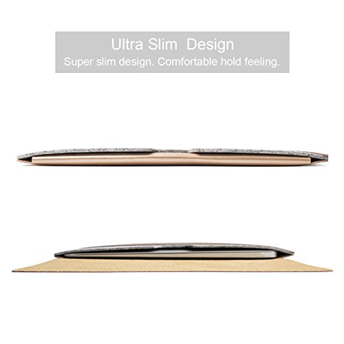 WALNEW Schlanke Leder MacBook Air 13 Zoll H  lle  MacBook Schutzh  lle  H  lle  Case  Cover  MacBook Pro Retina 13 Zoll H  lle mit Zwei-Taschen-Design