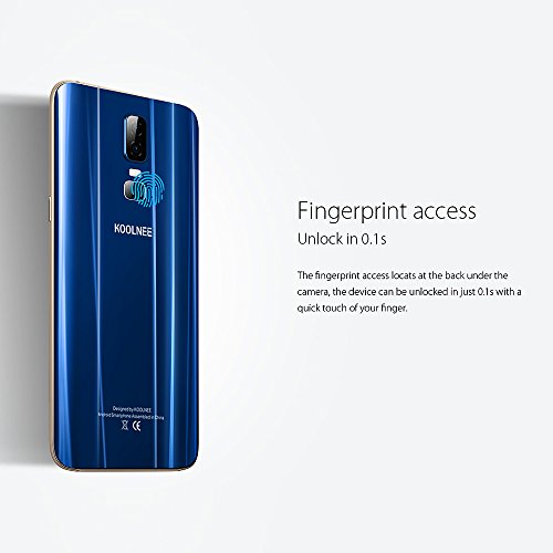 KOOLNEE K1 4G LTE Smartphone 6 Zoll 18: 9 FHD + Display, Octa-Core 4GB RAM+64GB ROM 16MP + 2MP Dualhauptkameras Fingerabdruck-ID 3190mAh Akku,Band 20 Dual SIM Ohne Vertrag