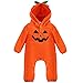 iEFiEL Newborn Baby Halloween Fancy Hooded Romper Jumpsuit Costume Outfit Orange Pumpkin 6-9 Months