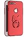 Produktbild iPhone 7 Plus Hülle mit Ring Ständer , Caler® Hoch Qualität Stoßfest Hart PC Ultra dünn anti-dropping Ringhalter Anti-Scratch Schutz kratzfest Schutzhülle Case für iphone 7 Plus 5,5" (rot)