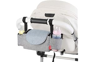 LEADSTAR Bolsos Carritos Bebe, Organizador para Coches de Paseo Bolsa Organizadora para Cochecitos Universal, Bolsa de Almacenamiento Organizador Accesorios para Cochecito Coches de Paseo para Mama