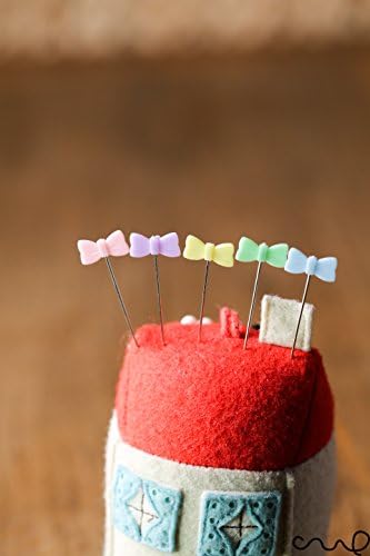 redchocol8(R 40 pcs Bow Head Sewing Pins 40mm Long Quilting Dressmaking Serging Pinweaving