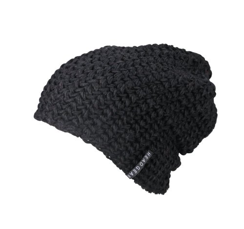 Myrtle Beach Uni Oversize Häkelbeanie, black, One size, MB7941 bl