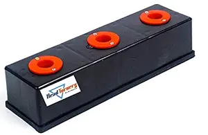 HeadTurners PVC Cricket Wicket Stump Stand (Black)