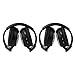2 Pack of Two Channel Folding Universal Rear Entertainment System Infrared Headphones Wireless IR DVD Player Head Phones for in Car TV Video Audio Listening RS.3649.00