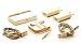 Produktbild iProtect 6 in 1 Mega Zubehör Set mit Dockingstation + In-Ear Stereo Kopfhörer + 2 x USB Lightning Ladekabel + 2 x Slim Charger für Apple iPhone 5 5s 5c 6 6s Plus, iPod Touch 5G 6, iPod Nano 7G - in gold