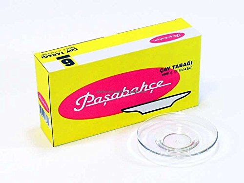 Pasabahce – 54281 Untertassen passend für Teegläser, 6 Stück - 2
