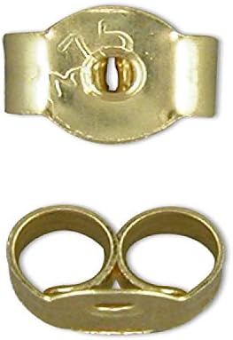 9CT GOLD HALLMARKED REPLACEMENT EARRING BACKS BUTTERFLIES 5MM -A2B 3 PAIRS