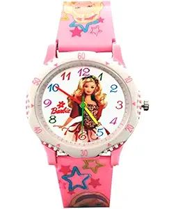Kids Watches for Boys Girls Pink Color Round dial Watch for Gift.