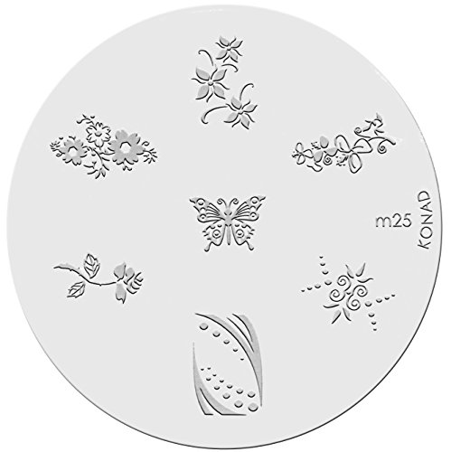 Konad Stamping Nail Art Image Plate M25