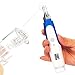 Koi Beauty Medical Grade Electric Auto Derma Pen Micro Needle Stamp 0.25mm-2.0mm Adjustable (Main Device +10Pcs 12 Needles Cartridge)(Blue)