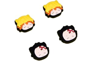Viwind Thumb Grip Caps Compatible con Nintendo Switch/OLED/Switch Lite,Silicona Suave Joy-con Joystick Grip Cute 3D Analog Stick Cover(Demon Slayer)