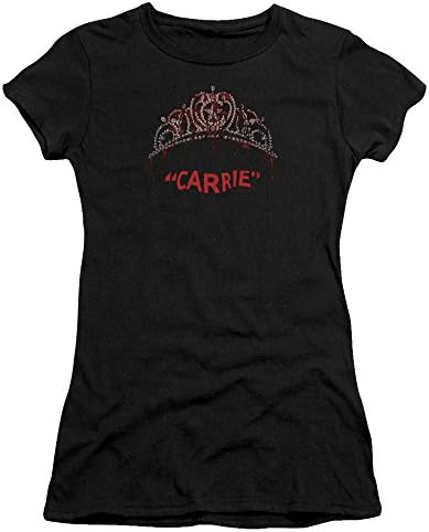 Carrie - Juniors Prom Queen T-Shirt, Medium, Black