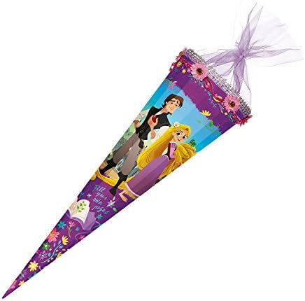 Nestler 7858535S" 12 Square Disney Princess Rapunzel with Flower Tendril, Lace Organza &amp; Fabric, 85 cm