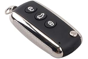 Automobile Locksmith 3 Button Remote Key Case Shell with Blank Blade for Bentley Continental GT Flying Spur remote key fob