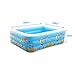 Produktbild BEAGHTY Rechteckiger Familien-Swimmingpool Für Kinder Planschbecken Mit Pumpe Für Kinder, Erwachsene, Familien, Hinterhof, Innen & Außen, 180 * 140 * 60Cm