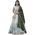 KrishuEthnics Designer Bridal Lehenga Choli Set with Embroidered Border, Traditional PartyWear Collection