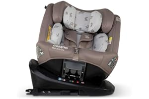 COSATTO Get Set GRO iSize Car Seat - 360° Rotating Swivel Spin - Group 0+123, 0-36 kg, 0-12years, ISOFIX, Top Tether, Extended Rear Facing, Exclusive Anti Escape System Included (Lollop)