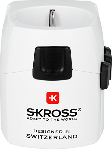 SKROSS PRO Light: 3-Pol-Reiseadapter für Reisende aus Europa (Schuko-Standard) mit patentiertem Länderschiebersystem für Reisen in über 100 Länder (USA, UK, Australien, China, …) - 2