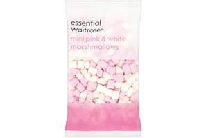 Pink & White Mini Marshmallows essential Waitrose 150g