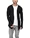 DENIMHOLIC Hooded Cardigan With Thumb Insert For Men (BLACK) RS.849.00