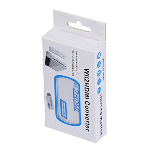 Bescita Full HD HDMI 1080P Konverter Adapter mit 3,5 mm Audioausgang für Wii 2 - 4