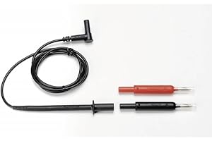 Chauvin Arnoux Kit de câbles de mesure [fiche de sécurité 4 mm – Prise de sécurité 4 mm] 1,1 m Noir 1 pièce