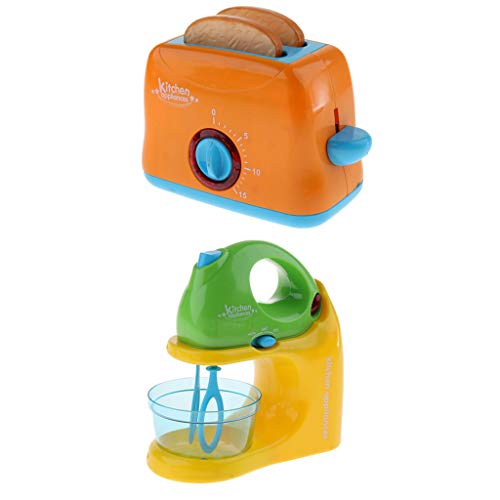 Preisvergleich Produktbild CUTICATE Plastik Küchenspielzeug Haushaltsgerät Haushaltsgerät Mixer und Brotbackautomat Spielzeug für Kinder Küche Kochen Rollenspiele