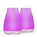 Price comparison product image Essential Oil Diffuser 100ML Ultrasonic Aromatherapy Diffusers Neloodony Cool Mist Humidifiers Portable with 8 Colours Led Lights,2 Pack