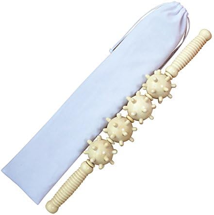 Muscle Massage Roller ,The best Trigger Fascia and Cellulite, Super massage for Legs, Back,Whole Body and Recovery of Muscle Soreness-Wooden Material is Durable