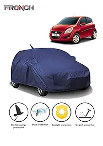 FRONCH Waterproof CAR Cover for Maruti Suzuki Ritz with Side Mirror Pocket, Blue