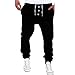 Produktbild BA Zha Hei Herren Hosen Jogginghose Pluderhosen Latzhosen Jogger Dance Sportwear Baggy Lässige Hose Loose Freizeithose Joggerhose Sporthose Trainingshose Winterhose Outdoorhose (Schwarz, 3XL)