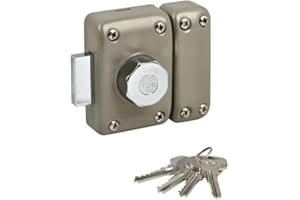 Yale Security YV25BT-40/SC Cerradura de Puerta, marrón Dorado, 40mm Ø23mm