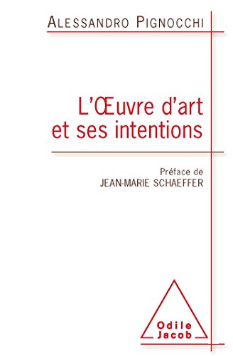 couverture de : L'Oeuvre d'art et ses intentions