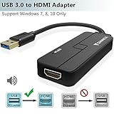 usb 2.0 video adapter with audio software download 【Hohe Auflösung】USB 3 zu HDMI Adapter unterstützt Auflösung bis zu 1920x1080@60Hz (1080P) über USB 3.0. Aber nur 800x600 Auflösung über USB 2.0. Erweitern oder spiegeln Sie Ihre Arbeitsstation auf einen anderen Bildschirm.