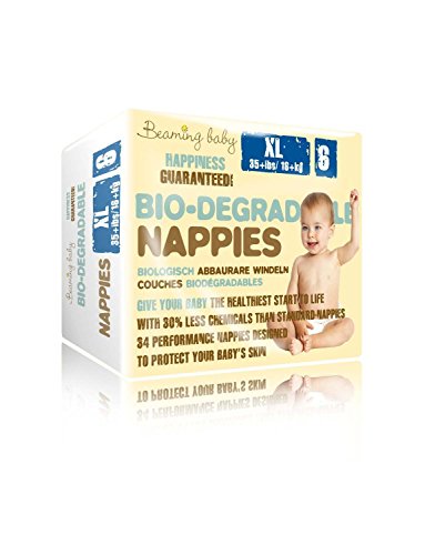 Beaming Baby Biodegradable Nappies XL (Size 6)