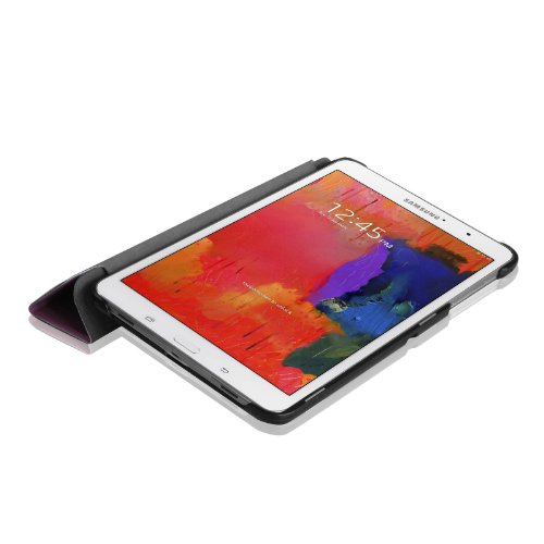 Fintie Samsung Galaxy Tab Pro 8.4 SM-T325 LTE SM-T320 Hülle Case – Ultra Schlank Superleicht Ständer Smart Shell Cover Schutzhülle Etui Tasche mit Auto Schlaf / Wach Funktion, Lila - 5
